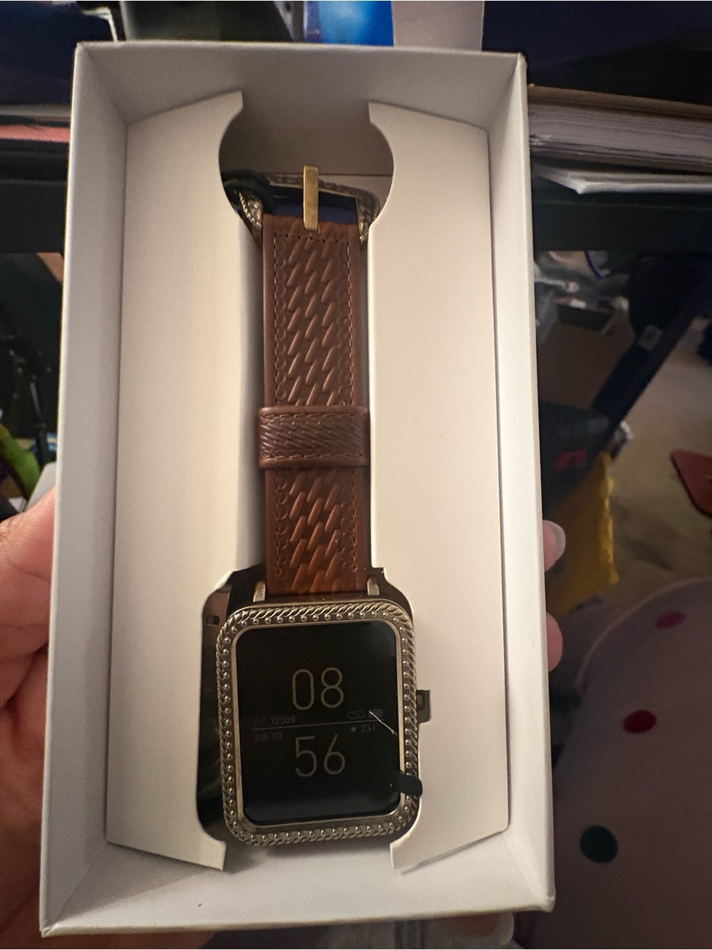 Wrangler White and Blue Smartwatch Pamphlet